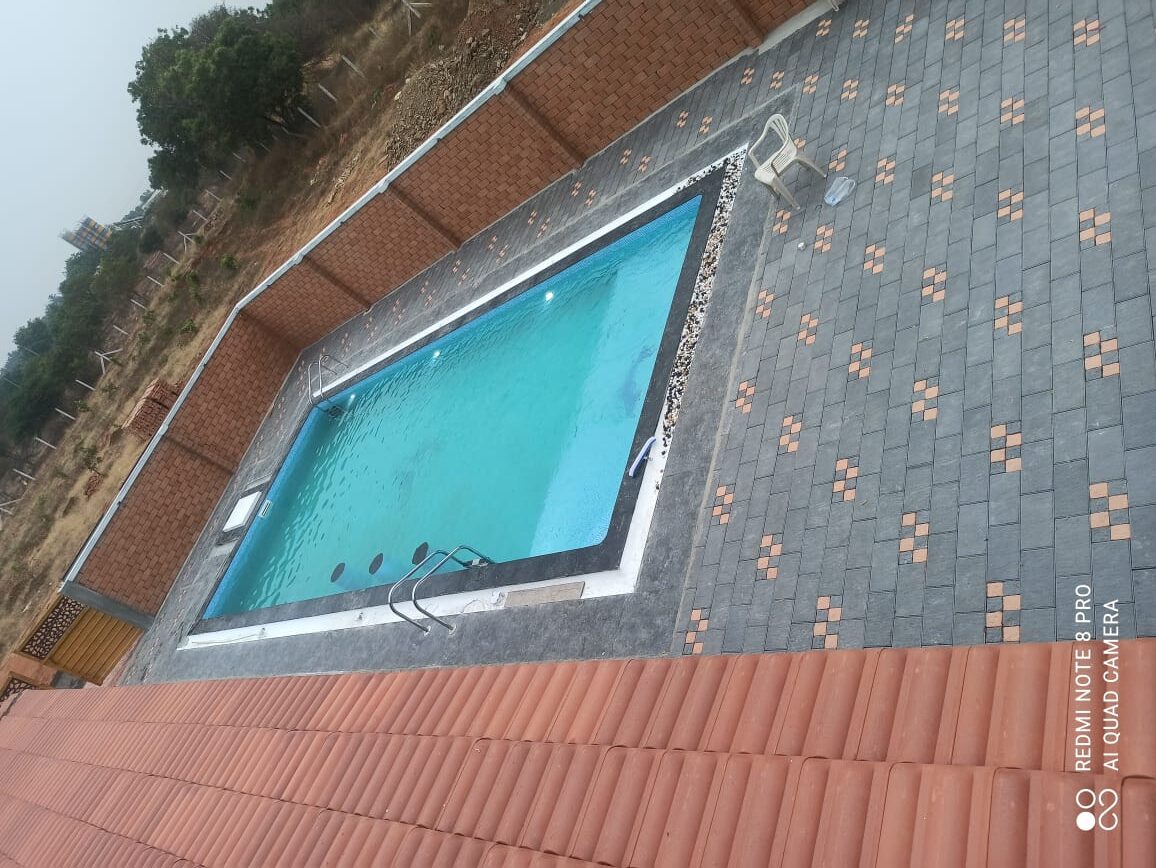 Swimming Pool project in a resort in Coimbatore.